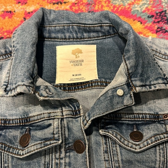 Tucker + Tate Distressed Jean Jacket - Picture 2 of 4